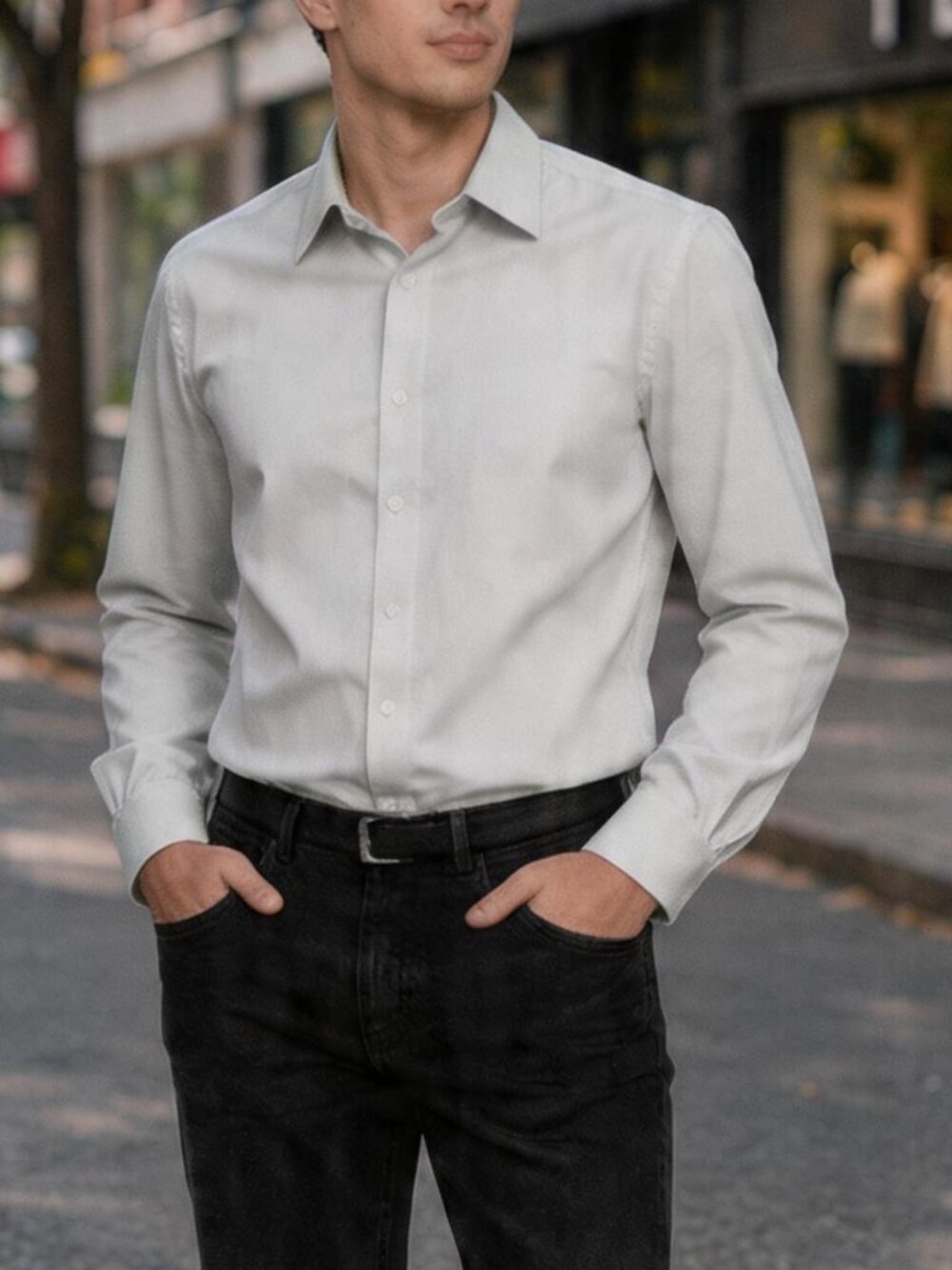 Devon & Jones Long Sleeved Button Shirt